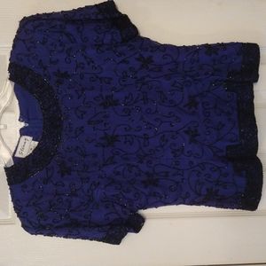 Sténay Vintage, Evening, embroidered, top